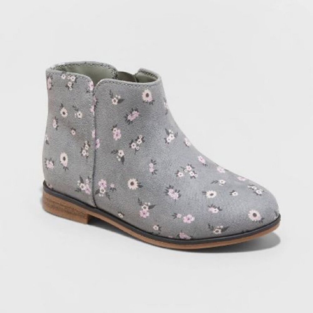 Cat & Jack | Toddler Girls' Penelope Slip-On Zipper Booties | Size 6